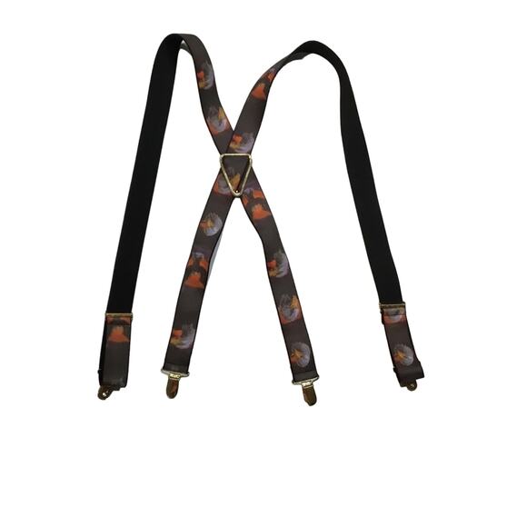 Rare Vintage Pelican Eagle Graphic Suspenders - Picture 4 of 4